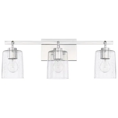 Capital Lighting Greyson 24 1/2" Wide Chrome 3-light Vanity Light