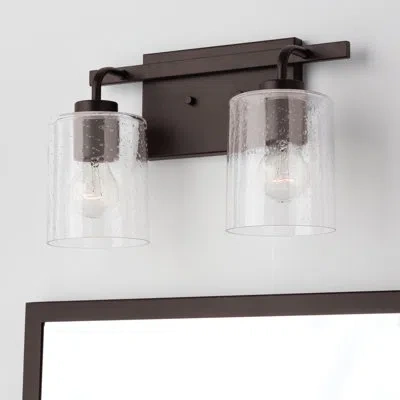 Capital Lighting Greyson 2-light Dimmable Vanity Light In Bronze