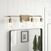 Capital Lighting Greyson 4-light Dimmable Vanity Light In Aged Brass