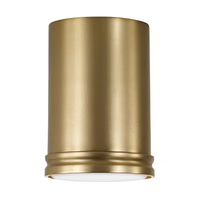 Capital Lighting Griffin 1 Light Flush 5.5" Aged Brass