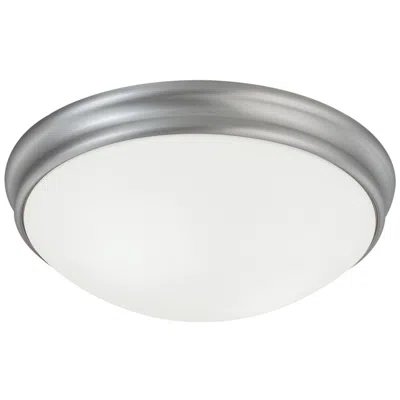 Capital Lighting Hansen 14" White And Nickel 3-light Ceiling Light In Multi
