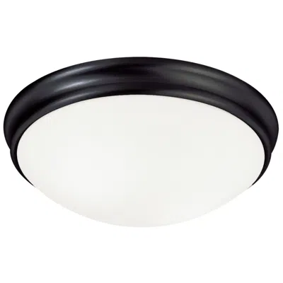Capital Lighting Hansen 14" Wide 3-light Black And White Ceiling Light