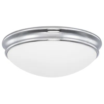 Capital Lighting Hansen 2 Light Flush Mount Chrome In White