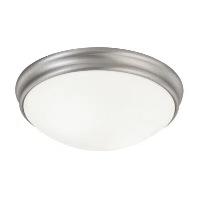 Capital Lighting Hansen Glass Flush Mount In Matte Nickel