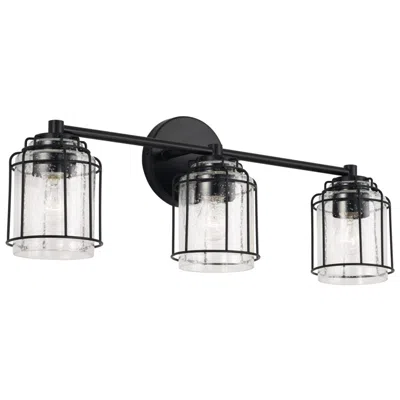 Capital Lighting Harmon 3 Light Vanity 24" Matte Black