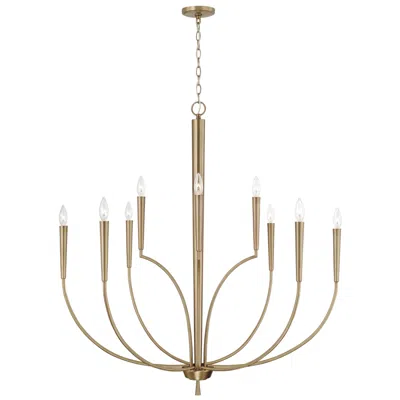 Capital Lighting Holden 40" Wide Aged Brass 10-light Chandelier