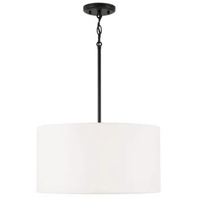 Capital Lighting Homeplace Lighting Alan 3 Light Pendant 18" Matte Black