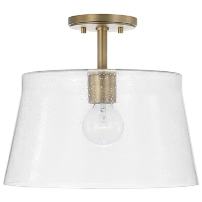 Capital Lighting Homeplace Lighting Baker 1 Light Dual Mount 14.25" Aged Brass