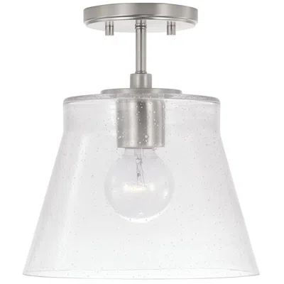 Capital Lighting Homeplace Lighting Baker 1 Light Pendant 10.5" Brushed Nickel