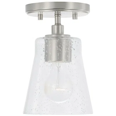 Capital Lighting Homeplace Lighting Baker 1 Light Pendant 5.5" Brushed Nickel