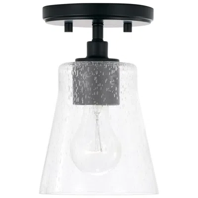 Capital Lighting Homeplace Lighting Baker 1 Light Pendant 5.5" Matte Black