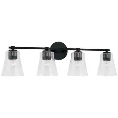 Capital Lighting Homeplace Lighting Baker 4 Light Vanity Matte Black