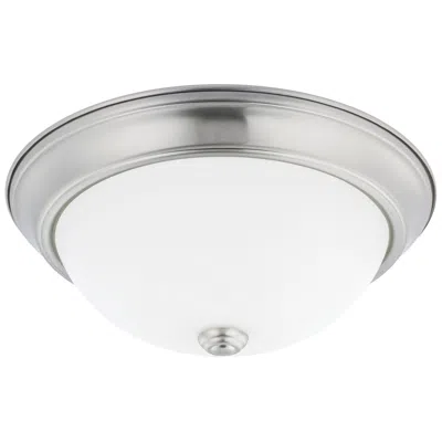 Capital Lighting Homeplace Lighting Bates 2 Light Flush Mount Brushed Nickel