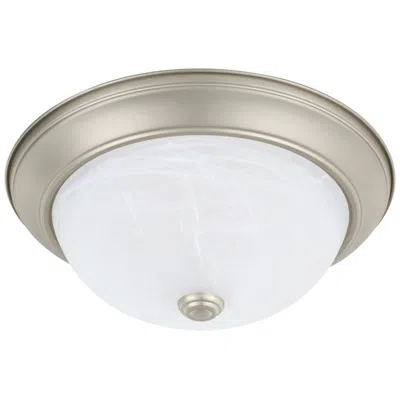 Capital Lighting Homeplace Lighting Bates 2 Light Flush Mount Matte Nickel