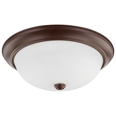 Capital Lighting Homeplace Lighting Bates 3 Light Flush 14.75" Bronze