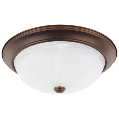 Capital Lighting Homeplace Lighting Bates 3 Light Flush 14.75" Bronze