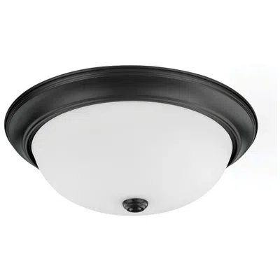 Capital Lighting Homeplace Lighting Bates 3 Light Flush 14.75" Matte Black