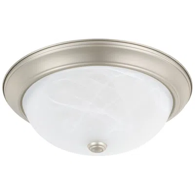 Capital Lighting Homeplace Lighting Bates 3 Light Flush 14.75" Matte Nickel