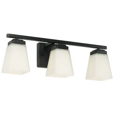 Capital Lighting Homeplace Lighting Baxley 3 Light Vanity 21.75" Matte Black