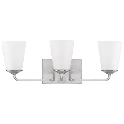 Capital Lighting Homeplace Lighting Braylon 3 Light Vanity 22.5" Brushed Nickel