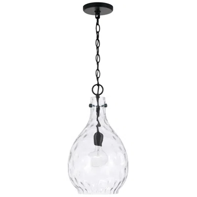 Capital Lighting Homeplace Lighting Brentwood 1 Lig Pendant 9.75" Matte Black