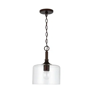Capital Lighting Homeplace Lighting Carter 1 Light Pendant Bronze In Multi