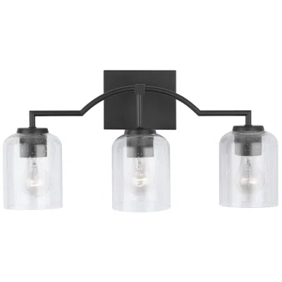Capital Lighting Homeplace Lighting Carter 3 Light Vanity 22" Matte Black