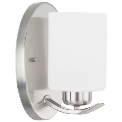 Capital Lighting Homeplace Lighting Dixon 1 Light Sconce 4.5" Brushed Nickel