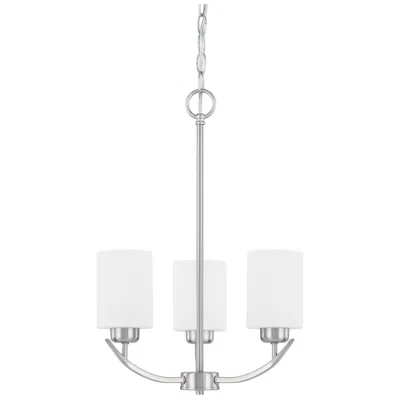 Capital Lighting Homeplace Lighting Dixon 3 Light Chandelier 17.25" Brushed Nickel