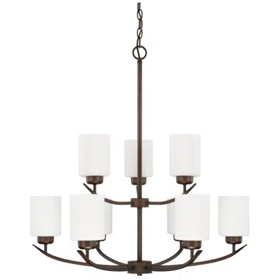 Capital Lighting Homeplace Lighting Dixon 9 Light Chandelier 28" Bronze
