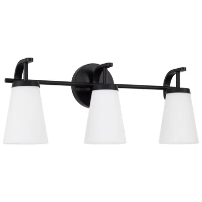 Capital Lighting Homeplace Lighting Drake 3 Light Vanity 23" Matte Black