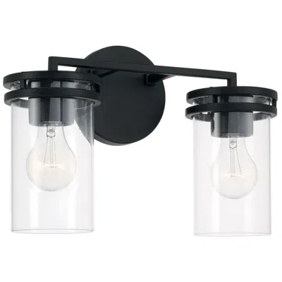 Capital Lighting Homeplace Lighting Fuller 2 Light Vanity 14.25" Matte Black