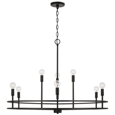 Capital Lighting Homeplace Lighting Fuller 9 Light Chandelier Matte Black