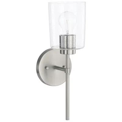 Capital Lighting Homeplace Lighting Greyson 1 Light Sconce 5" Brushed Nickel