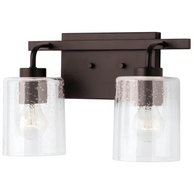 Capital Lighting Homeplace Lighting Greyson 2 Light Vanity 14.5" Bronze