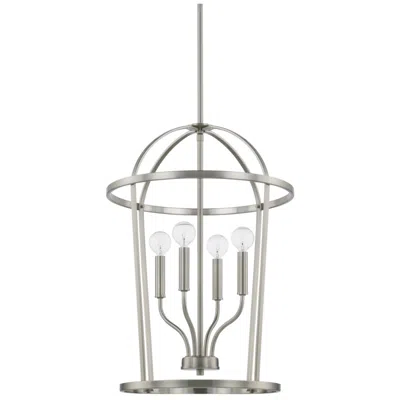 Capital Lighting Homeplace Lighting Greyson 4 Lig Foyer 16" Brushed Nickel