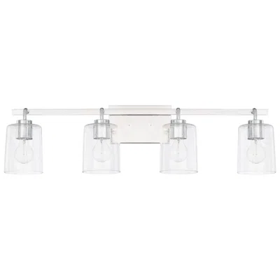Capital Lighting Homeplace Lighting Greyson 4 Light Vanity 34.5" Chrome