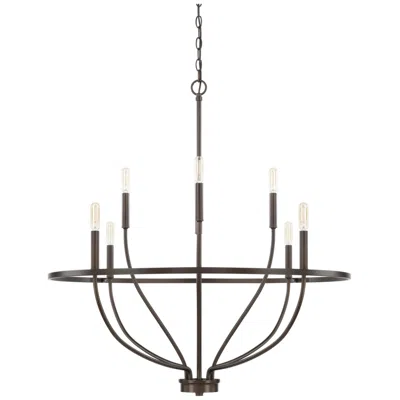 Capital Lighting Homeplace Lighting Greyson 8 Light Chandelier 34" Bronze