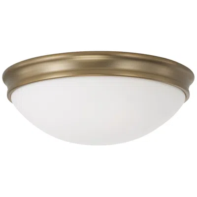 Capital Lighting Homeplace Lighting Hansen 2 Light Flush 12.5" Aged Brass