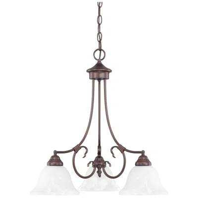 Capital Lighting Homeplace Lighting Hometown 3 Light Chandelier 22" Bronze