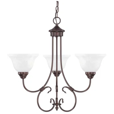 Capital Lighting Homeplace Lighting Hometown 3 Light Chandelier 25.5" Bronze