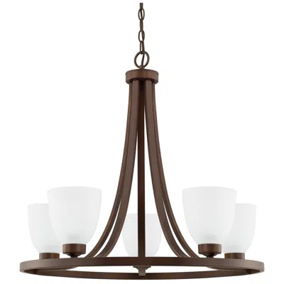 Capital Lighting Homeplace Lighting Jameson 5 Light Chandelier 26" Bronze