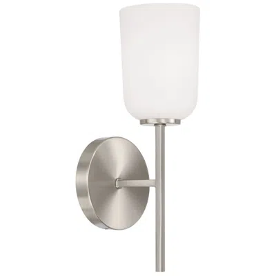 Capital Lighting Homeplace Lighting Lawson 1 Light Sconce 5" Brushed Nickel