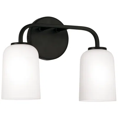 Capital Lighting Homeplace Lighting Lawson 2 Light Vanity 13.75" Matte Black