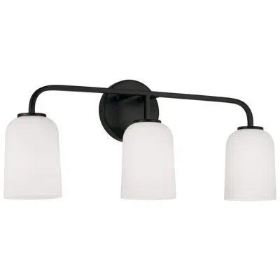 Capital Lighting Homeplace Lighting Lawson 3 Light Vanity 23.5" Matte Black