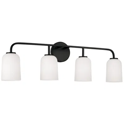 Capital Lighting Homeplace Lighting Lawson 4 Light Vanity 32.25" Matte Black