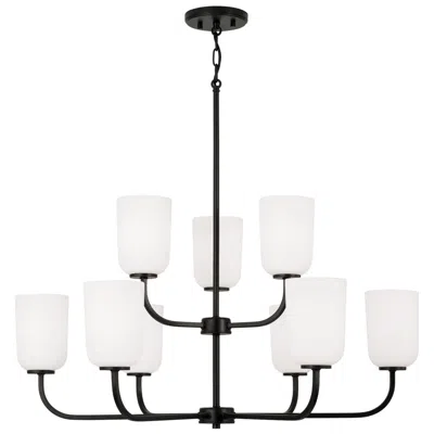 Capital Lighting Homeplace Lighting Lawson 9 Light Chandelier 32" Matte Black
