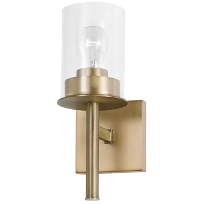 Capital Lighting Homeplace Lighting Mason 1 Light Sconce 5" Aged Brass