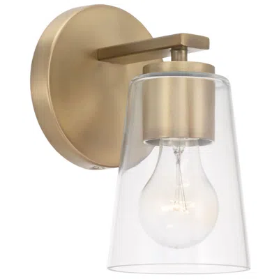 Capital Lighting Homeplace Lighting Portman 1 Light Sconce Aged Brass