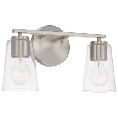 Capital Lighting Homeplace Lighting Portman 2 Light Vanity 14.5" Brushed Nickel